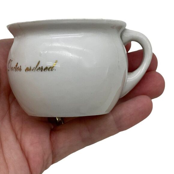 Vintage Miniature Cup Mug Eye Inside Just What the Doctor Ordered Germany - Picture 3 of 10